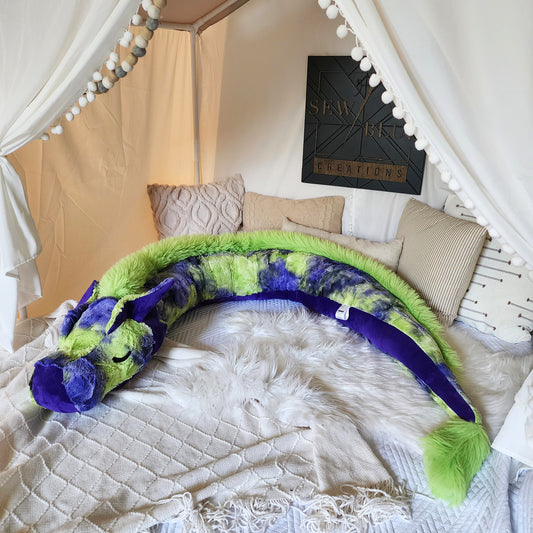 Purple and Green Sleepy Dragon (#1)