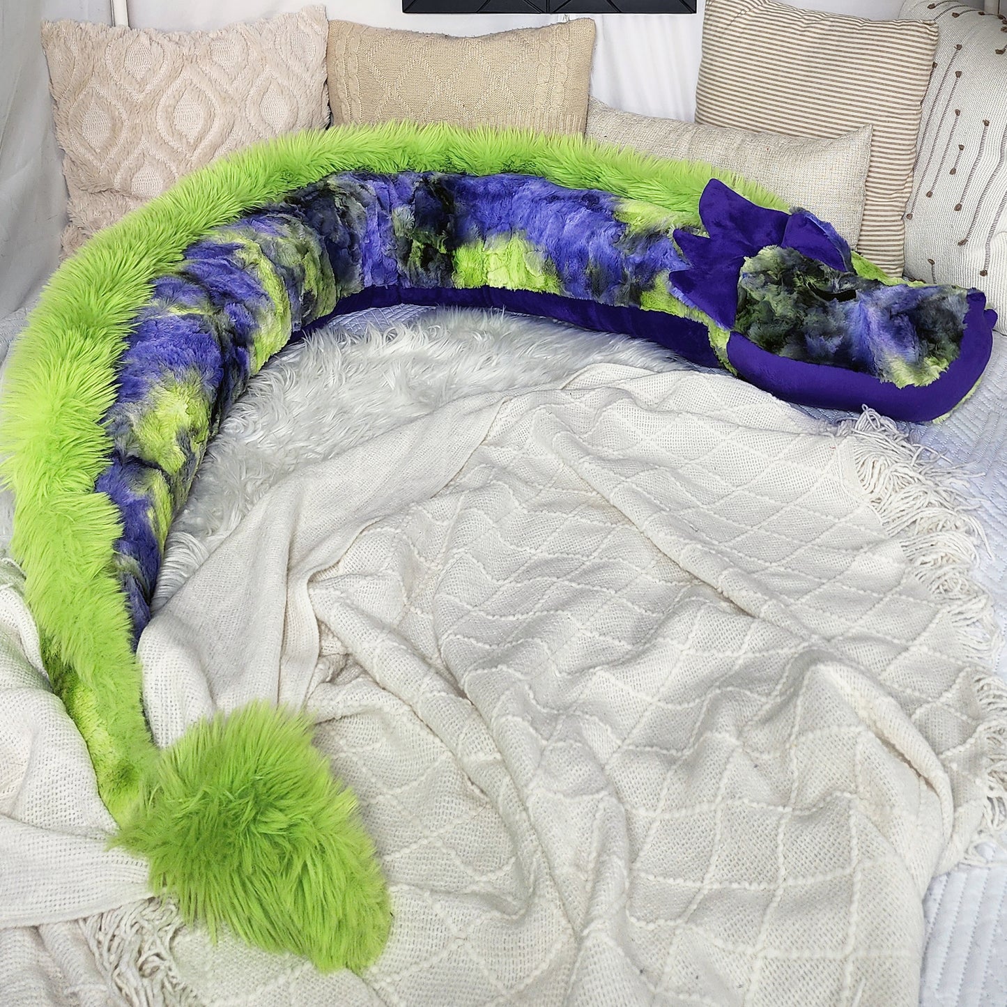 Purple and Green Sleepy Dragon (#2)